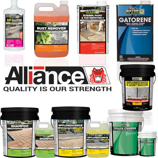 The Stoneyard Salem NH - Alliance - Gator stone and paver cleaning supplies